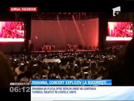Rihanna, concert exploziv la București