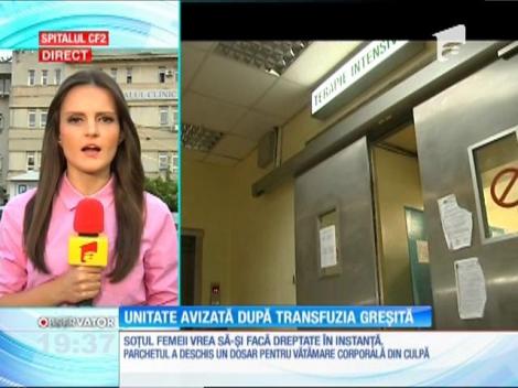 Unitatea de transfuzii de la spitalul CF2 din Bucureşti a fost autorizată