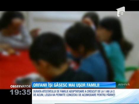 Orfanii îşi găsesc mai uşor familii, după modifcarea legii adopţiilor