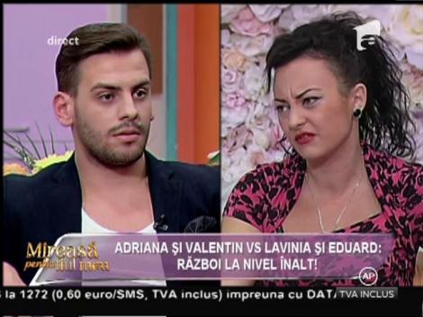 Valentin, către Lavinia: "Vulgaritatea te defineşte!"