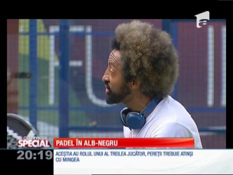 Special! Andrei și Kamara de la Alb Negru, provocați să încerce un sport nou, renumit în Spania, Padel