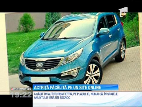 Actriţa Ana Odagiu păcălită pe un site online