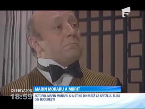 Marele actor Marin Moraru s-a stins din viață