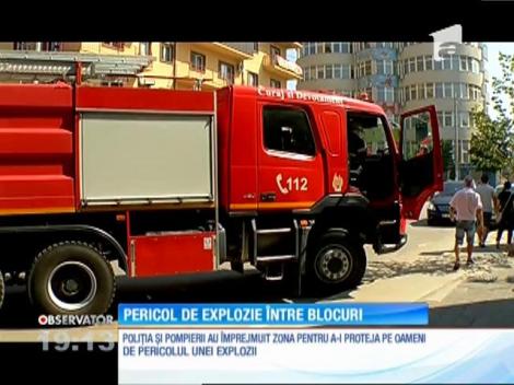 Pericol de explozie într-un cartier rezidențial din Capitală