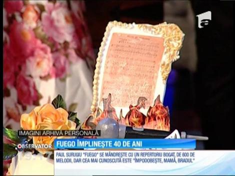 Toți ne tragem din maimuță, doar Fuego din măicuță. Faimosul cantautor prinde, azi, a 40-a floare în buchetul vieții