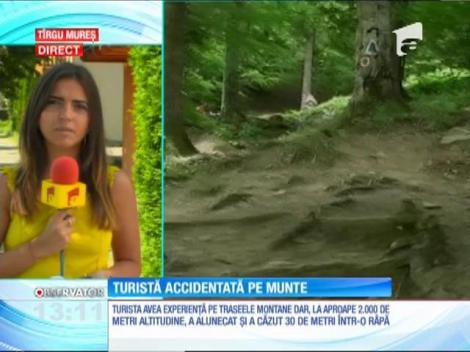 O femeie de 42 de ani s-a accidentat pe un traseu montan din masivul Piatra Craiului