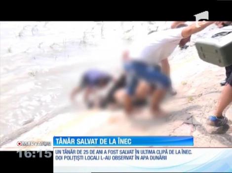 Un tânăr de 25 de ani a fost salvat în ultimul moment din apele Dunării, la Galaţi