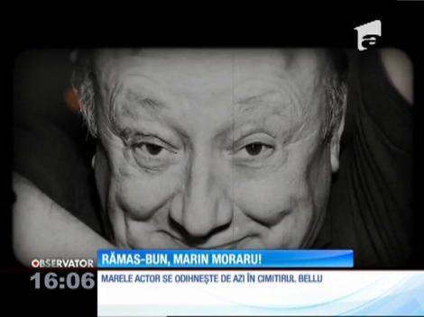 Marin Moraru, condus pe ultimul drum