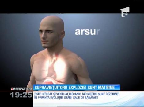 Supraviețuitorii exploziei de la rafinăria Petromidia sunt mai bine