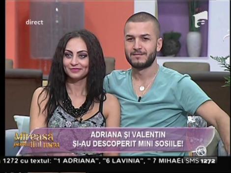 Adriana şi Valentin şi-au întâlnit sosiile!