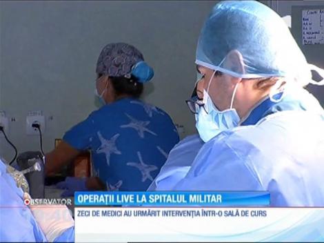 Operație live la Spitalul Militar
