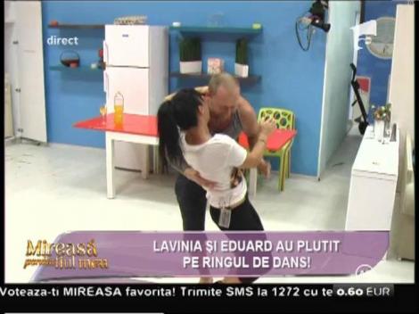 Lavinia şi Eduard au plutit pe ringul de dans!