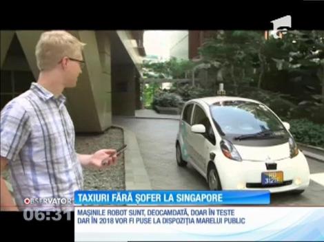 Primele taxiuri fără șofer din lume au fost lansate la Singapore