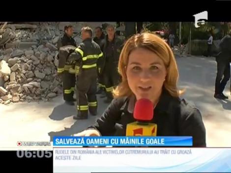 Coşmarul continuă în Italia. Oamenii sapă printre ruine cu mâinile goale în căutarea celor dragi