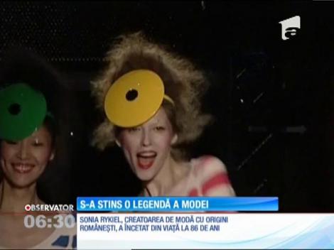 A murit creatoarea franceză de modă Sonia Rykiel