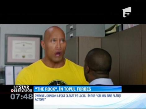 Dwayne Johnson alias The Rock este cel mai bine plătit actor din lume