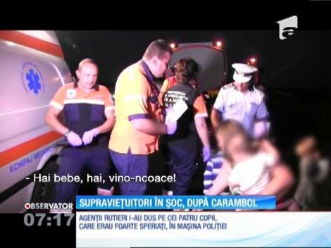 Accident grav la Băneşti-Prahova. Zece răniţi. Patru sunt copii