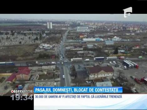Pasajul Domneşti, blocat de contestaţii