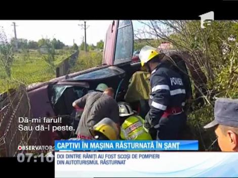 Un şofer a băgat trei oameni în spital pe drumul ce leagă Târgovişte de Câmpulung