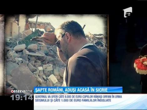 Cutremurul din Italia. Șapte români, aduși acasă în sicrie
