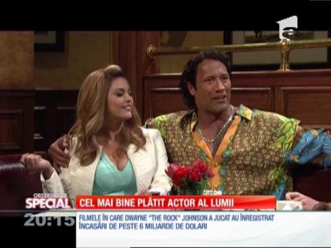 Special! Cel mai bine plătit actor al lumii, un fost luptător de wrestling