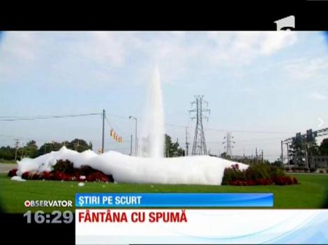 Fântâna arteziană cu spumă