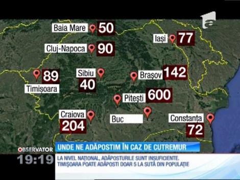 Buncărele civile destinate adăpostirii &icirc;n caz de dezastru natural, insuficiente