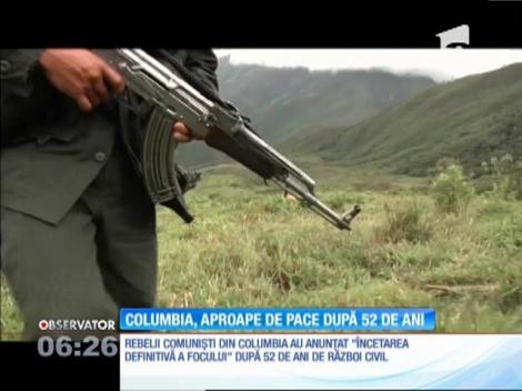 Rebelii comunişti din Columbia au anunţat încetarea definitivă a focului