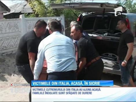 Victimele cutremurului din Italia au ajuns acasă, în sicrie