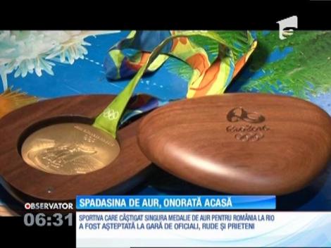 Spadasina Simona Pop a revenit acasă cu medalia de aur de la Olimpiadă