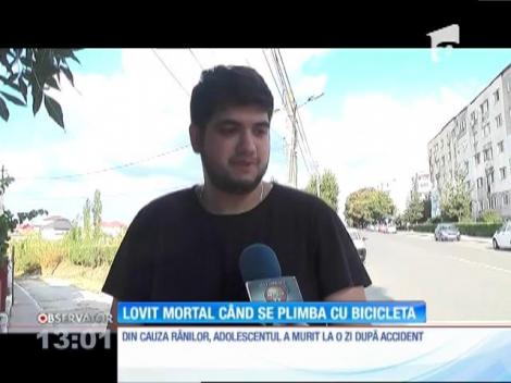 Un copil de doar 14 ani din Medgidia a fost lovit în plin de o maşină, în timp ce mergea pe bicicletă
