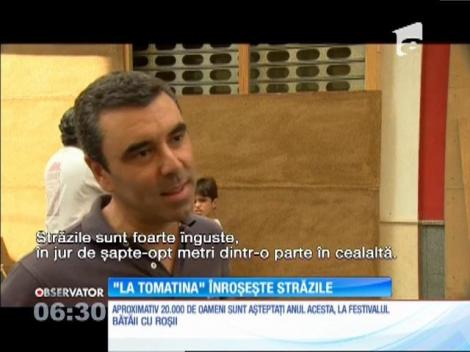 'Tomatina', bătaia cu roșii din localitatea spaniolă Bunol