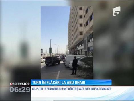 Incendiu de proporţii la o clădire de 28 de etaje din Abu Dhabi