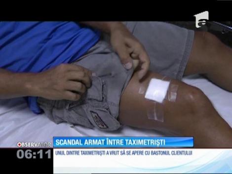 Împușcături în centrul Reșiței! Taximetriștii s-au răfuit cu bâte și pistoale!