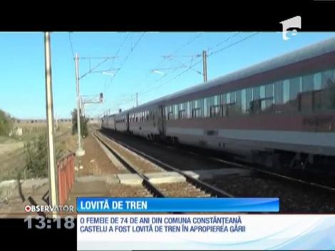 Tragedie în judeţul Constanţa. O bătrână a fost spulberată de un tren