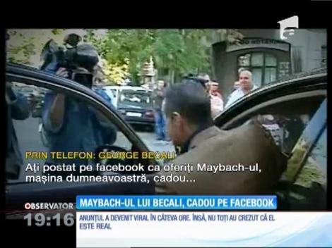 Mii de internauţi au crezut că George Becali îşi dă Maybachul de pomană, pe Facebook