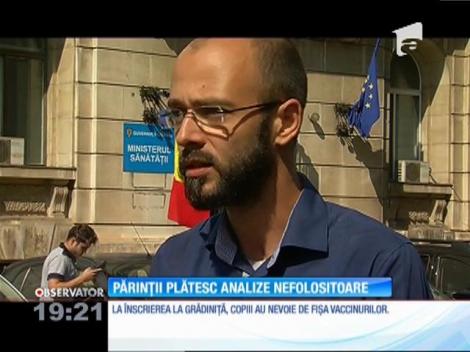 Părinții nu știu că pentru înscrierea la școală, copiii nu au nevoie de analize medicale