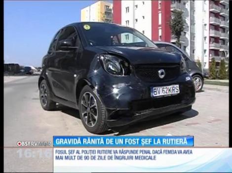 Gravidă rănită de fostul şef al Poliţiei Rutiere Braşov