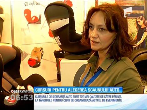 Cursuri pentru alegerea scaunului auto destinat bebelușilor
