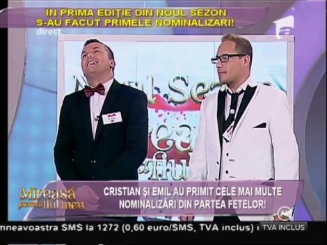Cristian și Emil de la "Mireasă pentru fiul meu" au intrat în cursa spre eliminare! Cine va pleca?