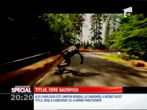 Special! Alex Charlson, campion mondial la longboard