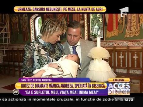 Andreea Tonciu la botezul fiicei sale: "Am avut emoţii foarte mari"