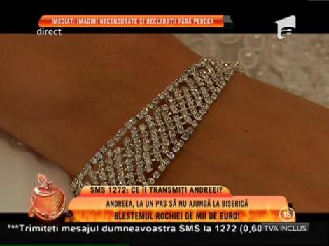 Andreea Tonciu, la un pas să nu ajungă la biserica! Blestemul rochiei de mii de euro!