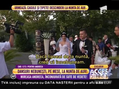 Mireasa Andreea Tonciu, înconjurată de sute de vedete!