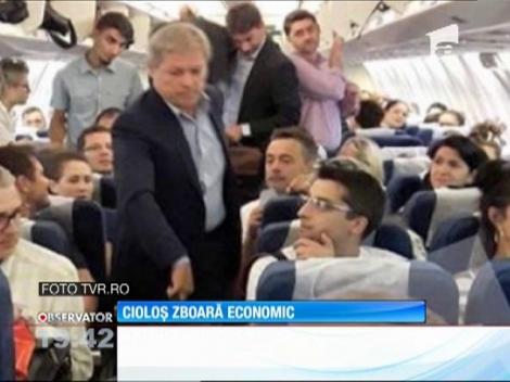 Premierul Dacian Cioloş a zburat spre Munchen cu o cursă de linie, la clasa economic