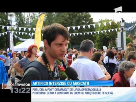 Spectacolul de artificii a fost interzis la Festivalul Sinaia Forever, pentru prima dată în ultimii 22 de ani