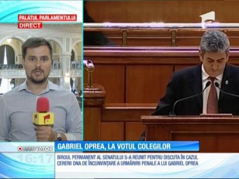 Gabriel Oprea, fostul ministru de Interne, la votul colegilor