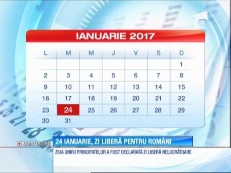 24 ianuarie, zi liberă pentru români