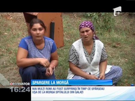 Mai mulţi rromi au fost surprinşi în timp ce spărgeau uşa de la morga spitalului din Galaţi