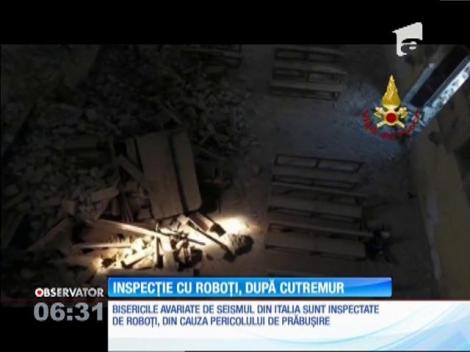Inspecţie cu roboţi, după cutremurul devastator din Italia